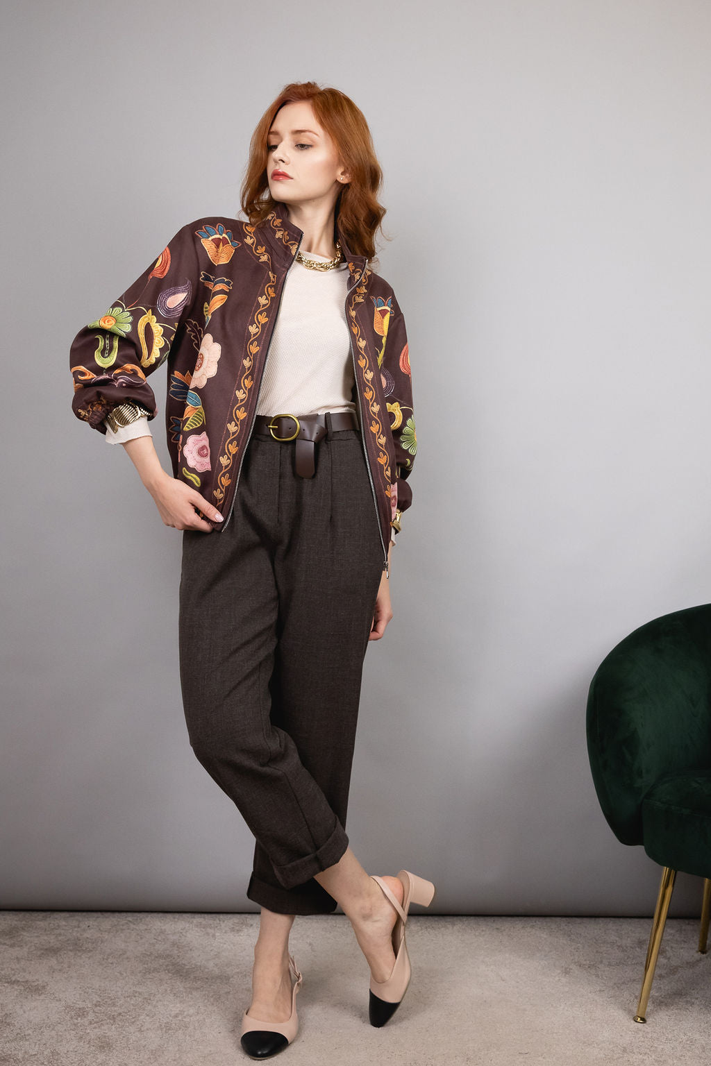 Giacchetto Begonia - in suede