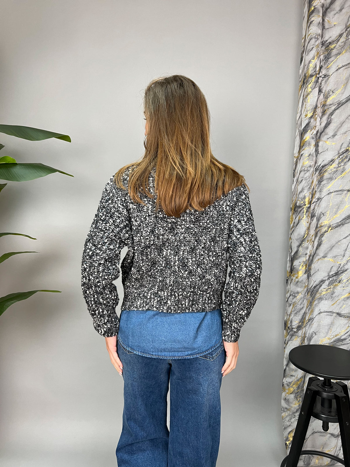 Maglione melange happiness