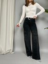 Jeans black shine