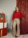 Pantalone con paillettes
