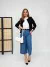 pantalone 7/8 blue