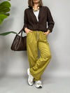 Pantalone Jey Pi in suede