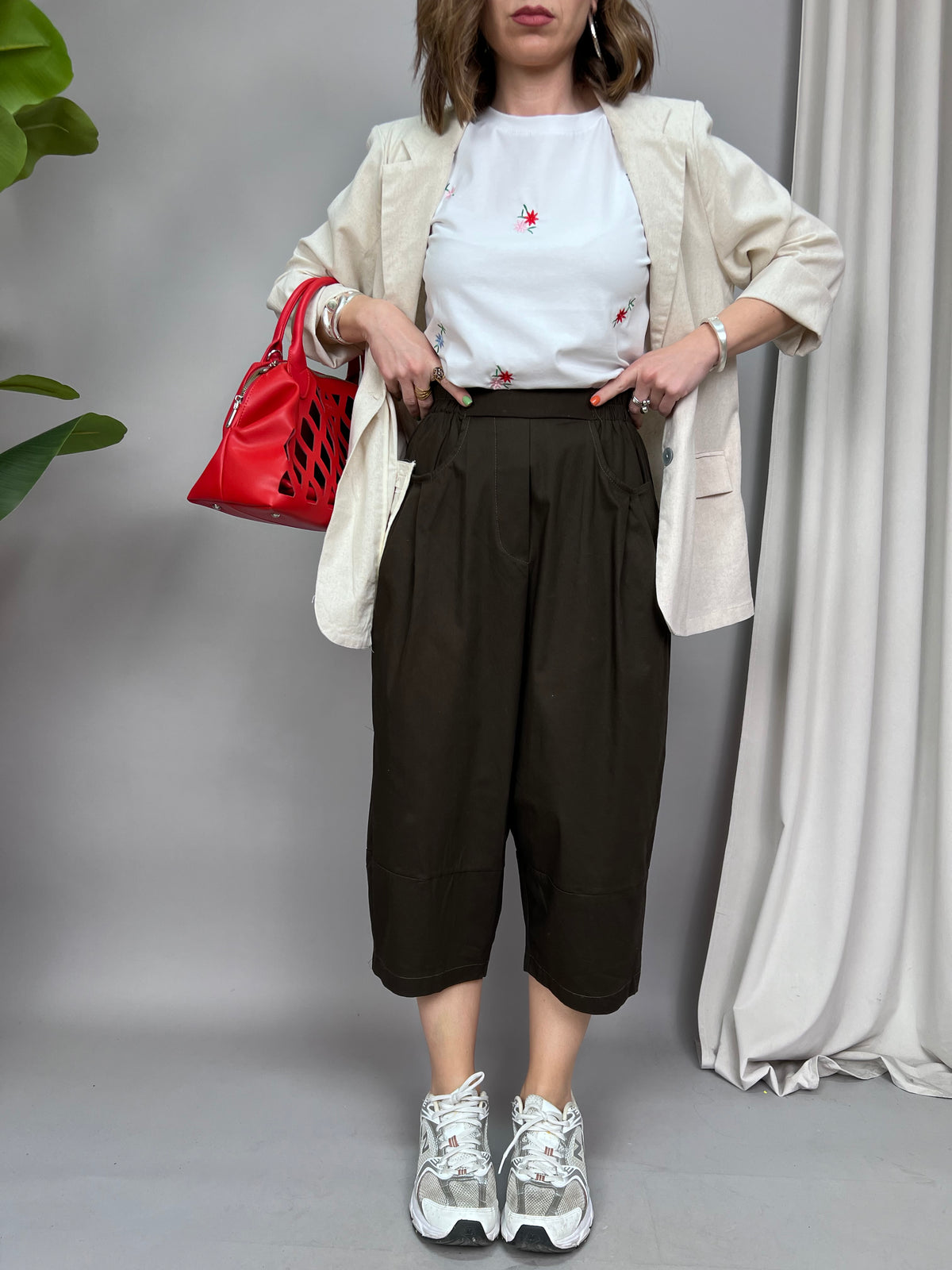 Pantalone cavallo basso