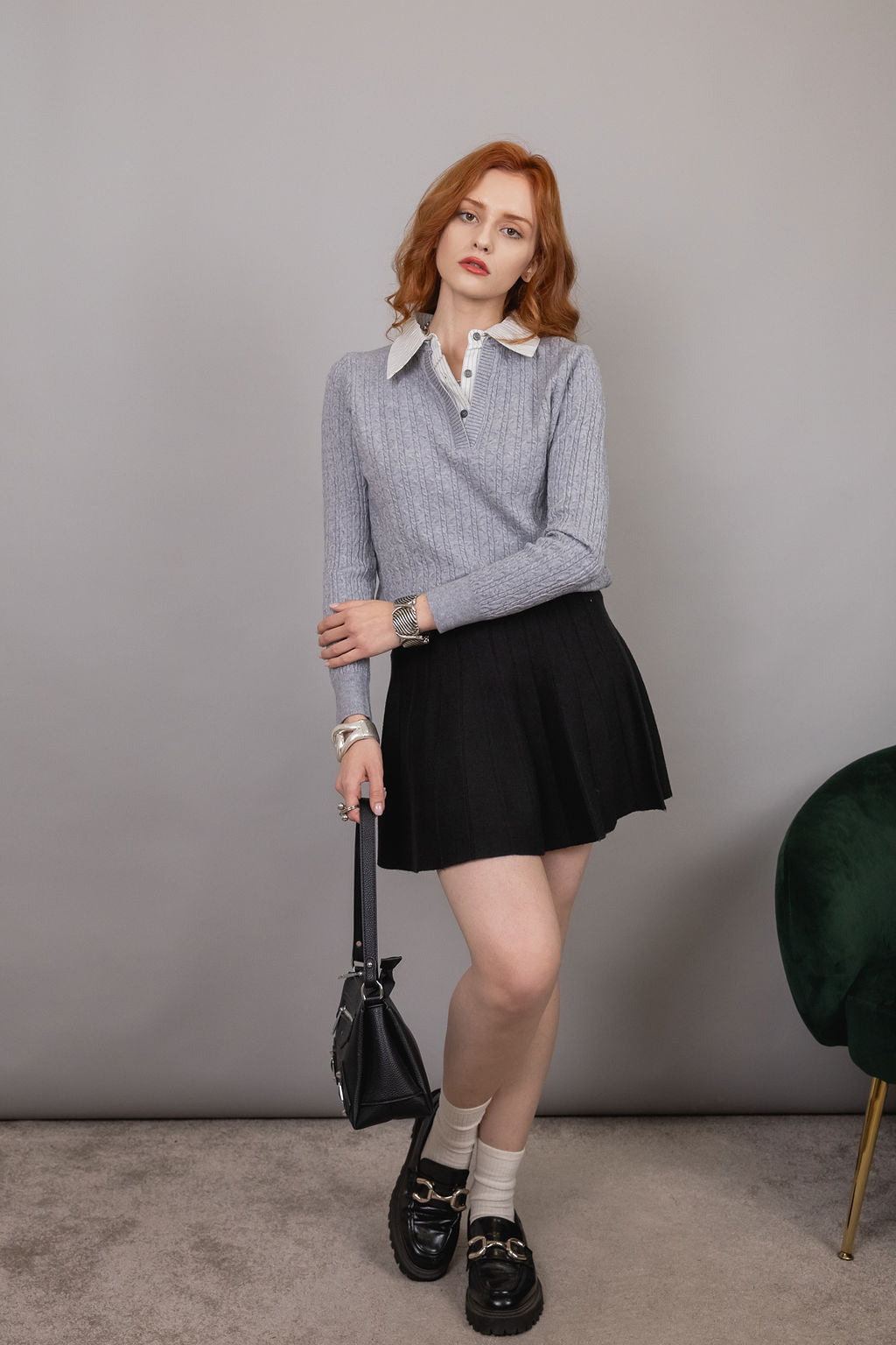 Maglioncino To School - effetto camicia