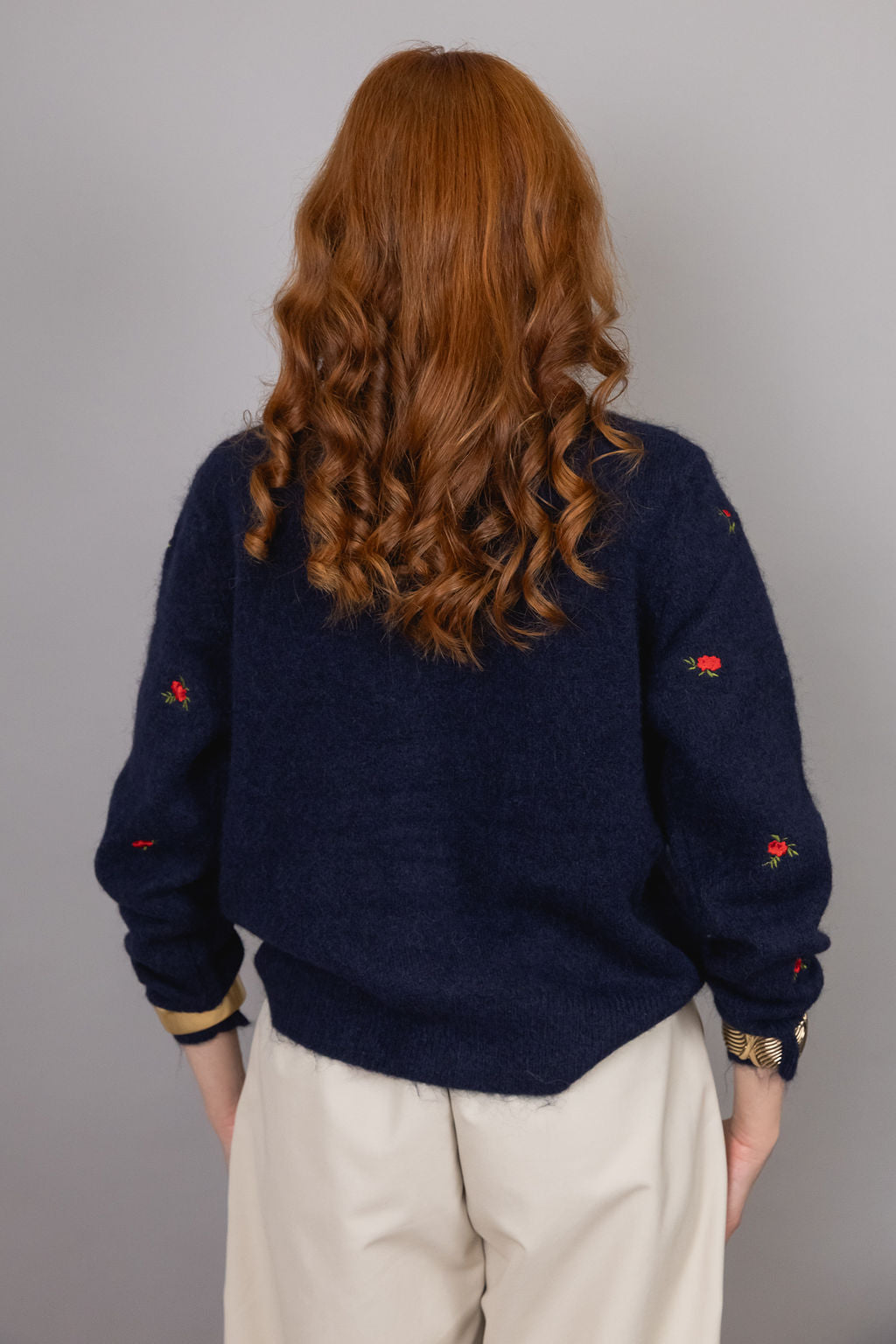 Cardigan Flowery - 7% Lana