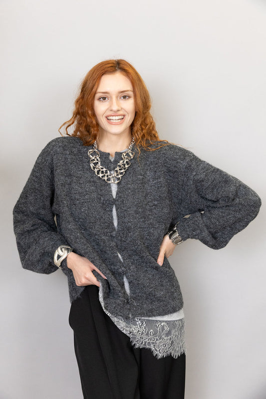 Cardigan Origami - 8% Lana