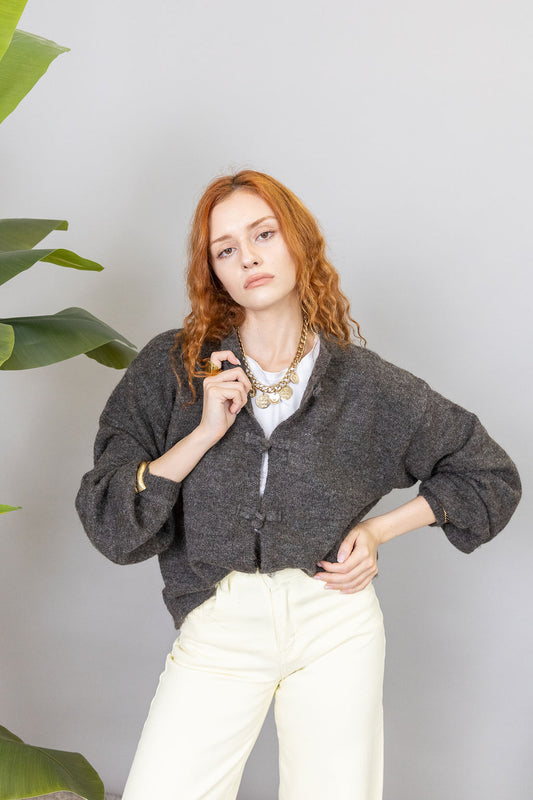 Cardigan Origami - 8% Lana