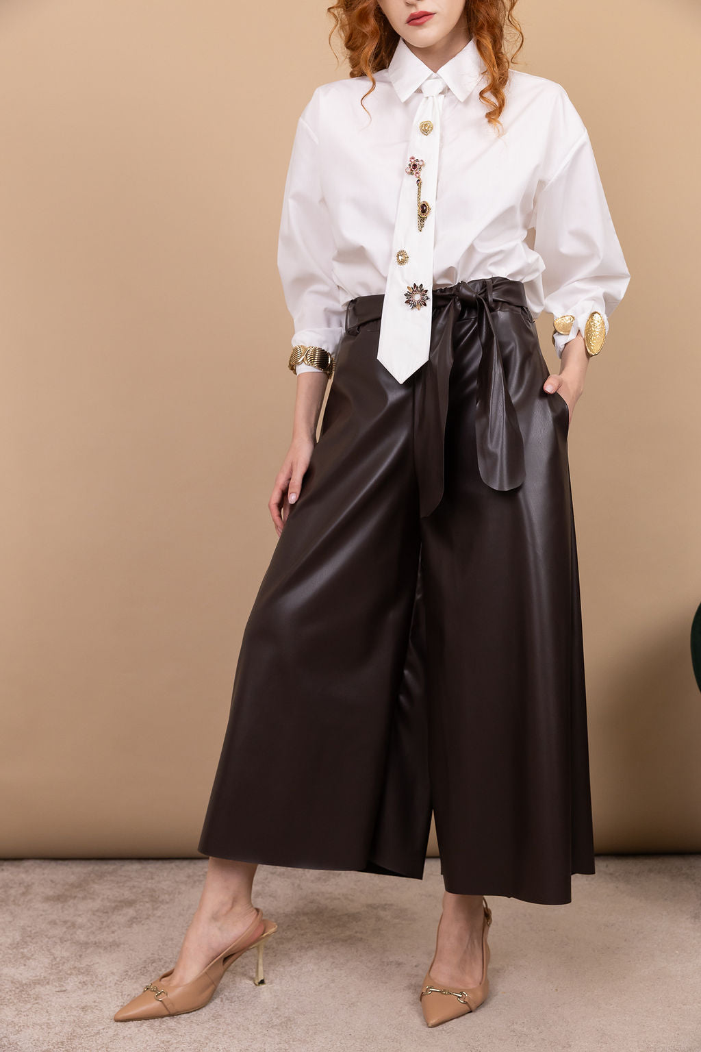 Pantalone Lowkey - in ecopelle