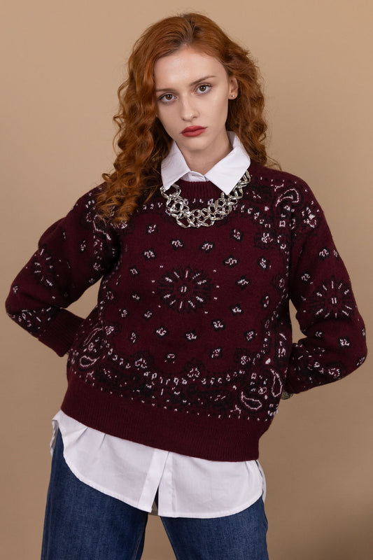 Maglione Bandana - 8% Lana