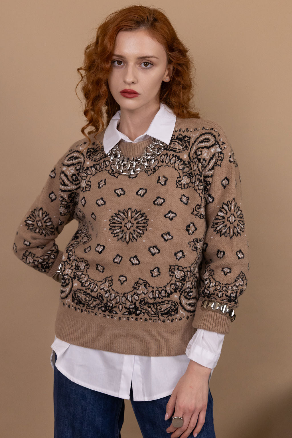 Maglione Bandana - 8% Lana