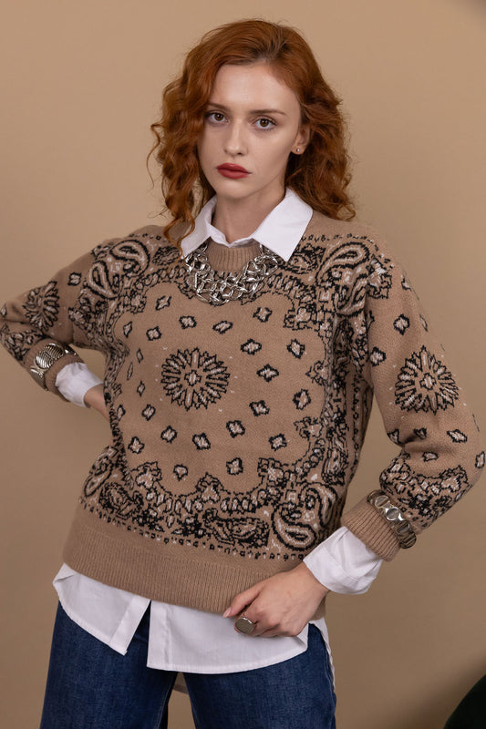 Maglione Bandana - 8% Lana