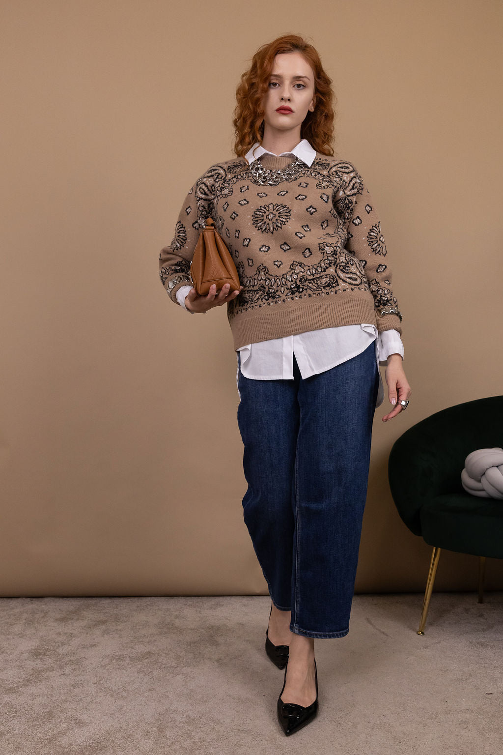 Maglione Bandana - 8% Lana