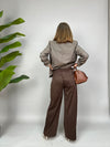 Pantalone Jey Pi in suede