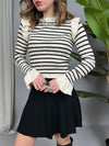 Maglia volant e righe