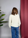 Maglione fiori e perle