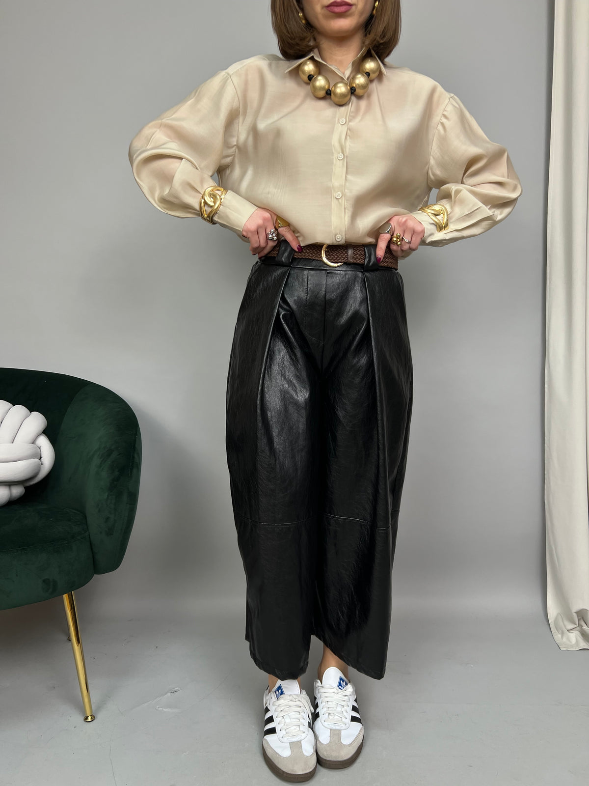Pantalone Essenza - in ecopelle