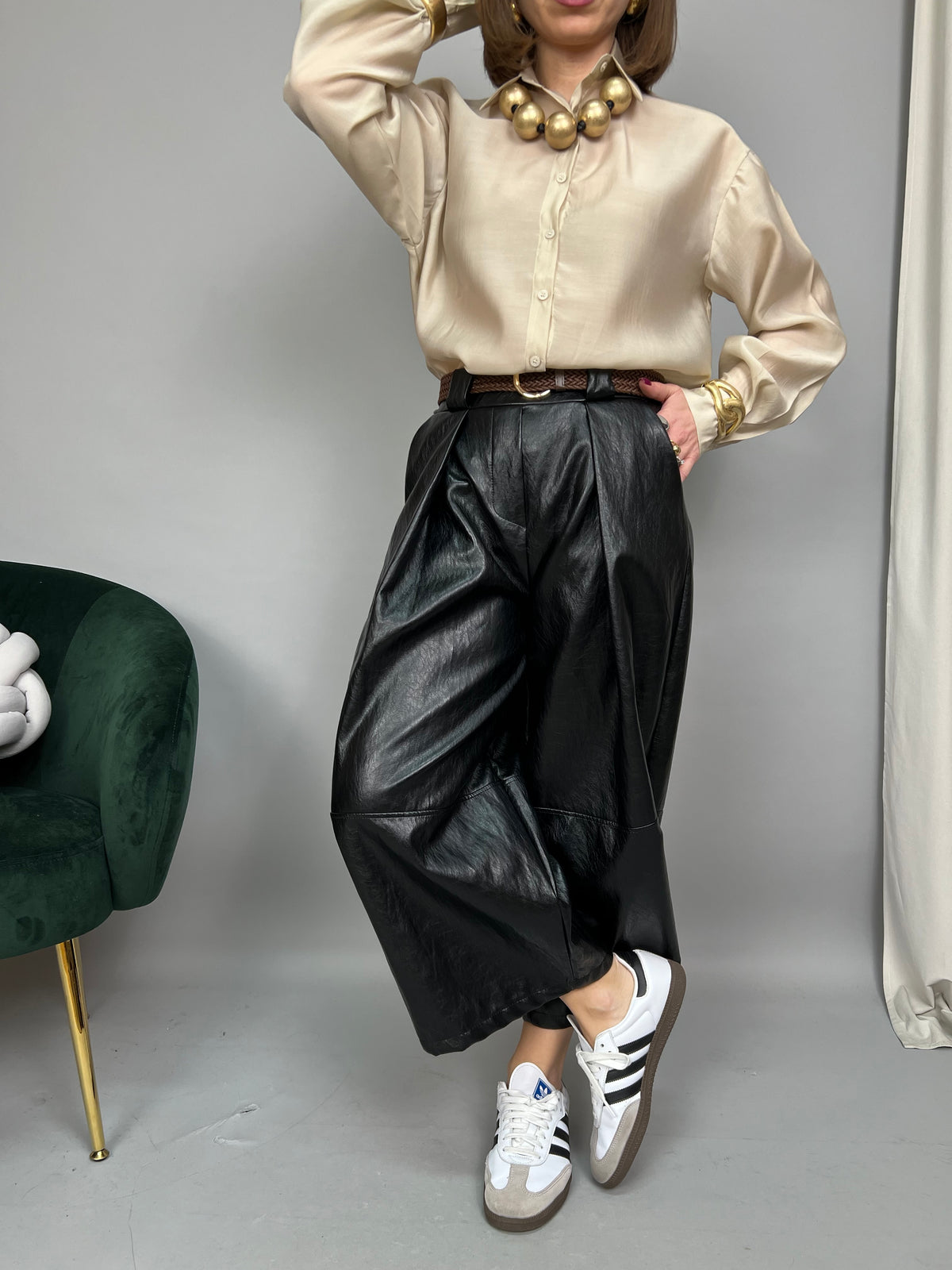 Pantalone Essenza - in ecopelle