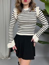 Maglia volant e righe
