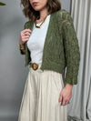 cardigan corto in lurex