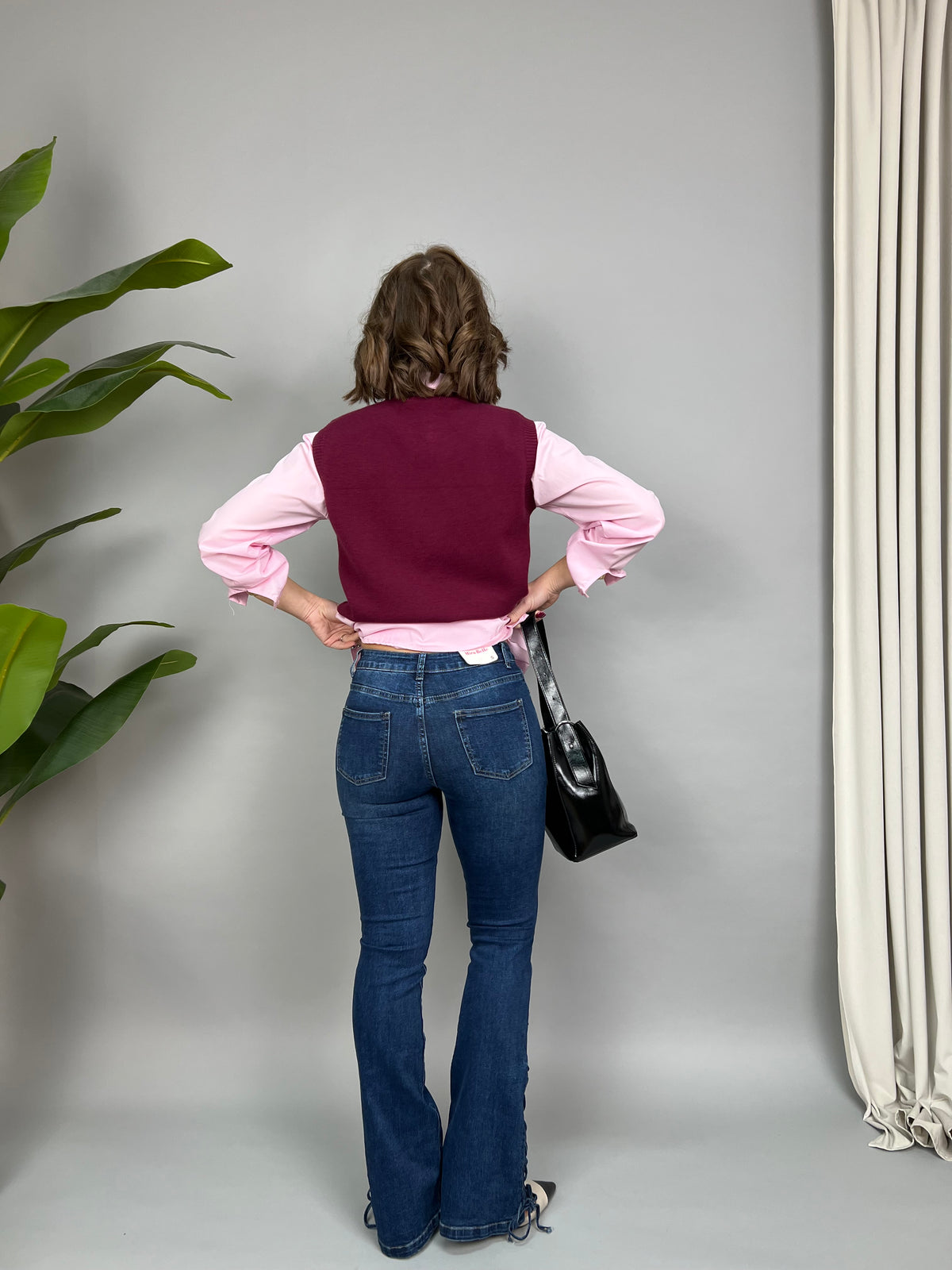 Jeans Zoey - Bootcut con treccia