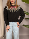 Maglione space con pailletes