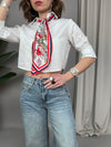 Camicia con foulard