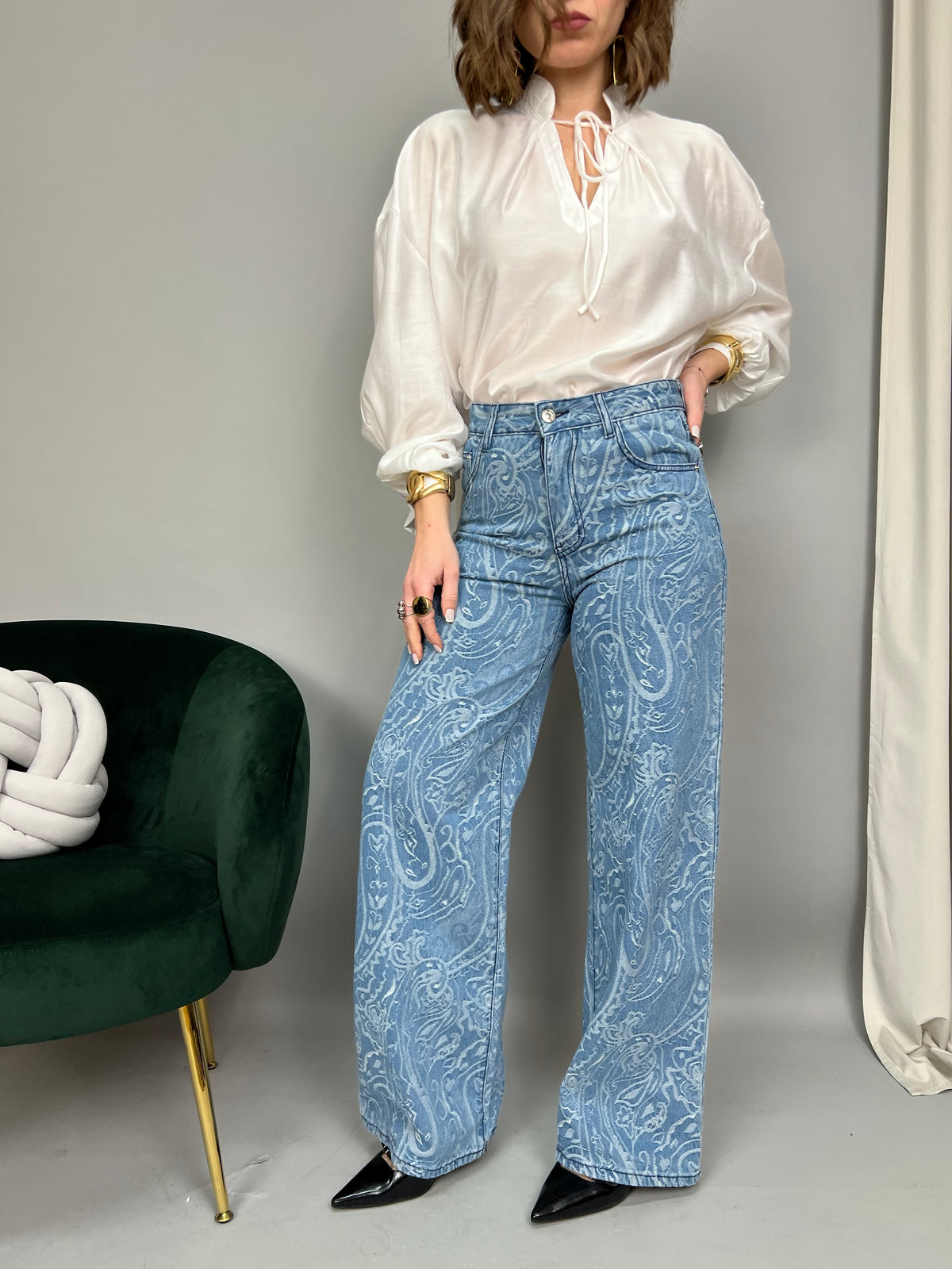 Jeans Paisley - Wide Leg