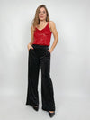 Pantalone vellutino e borchiette