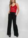 Pantalone vellutino e borchiette