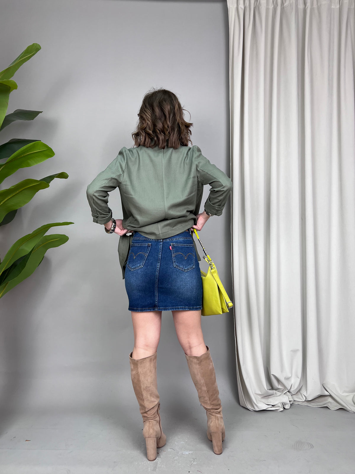 Gonna corta in denim