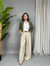 cardigan corto in lurex
