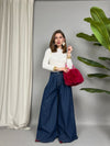 Jeans Pinces ampia gamba