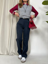 Pantalone Elena con risvolto