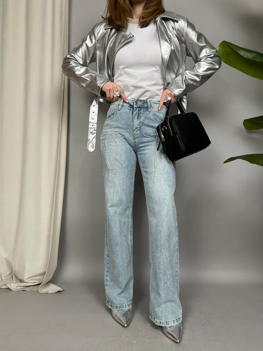 Jeans Fiocco Pearl - Palazzo