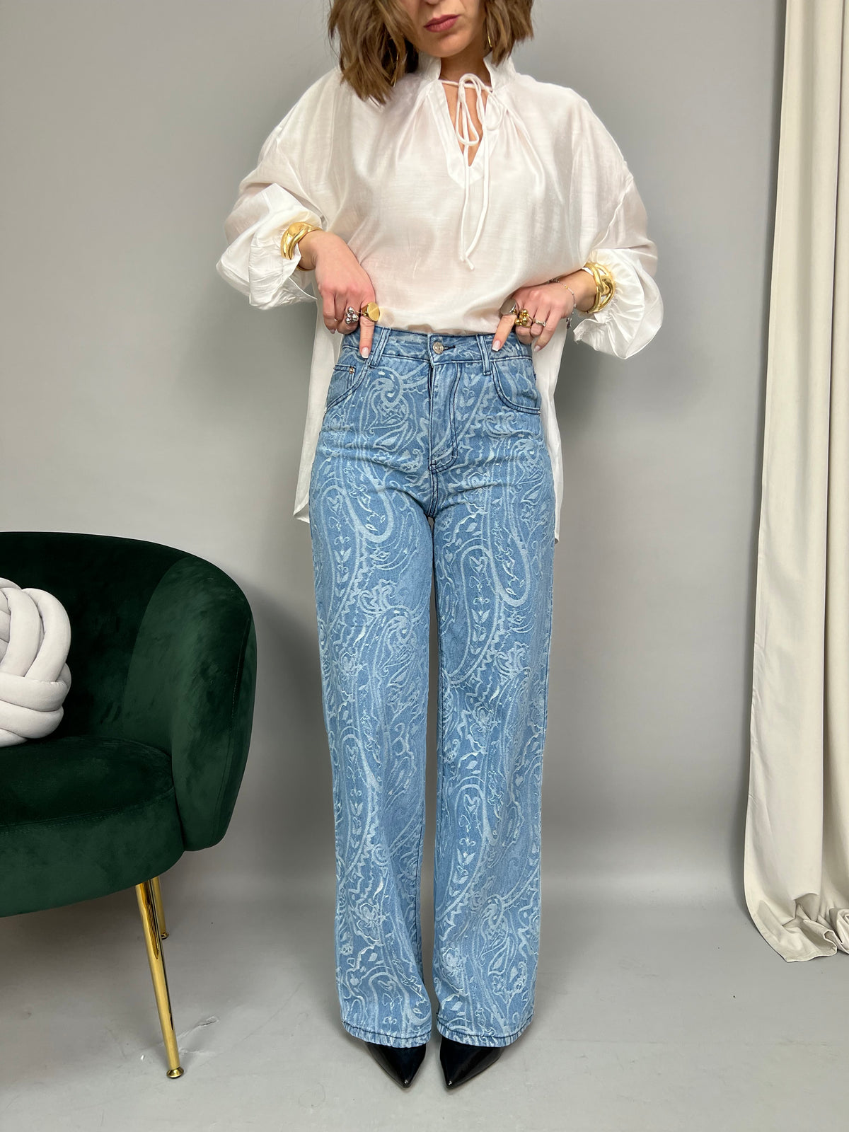 Jeans Paisley - Wide Leg