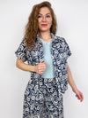 Camicia over in cotone fantasia