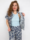 Camicia over in cotone fantasia