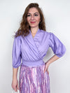 Maglia incrociata in cotone